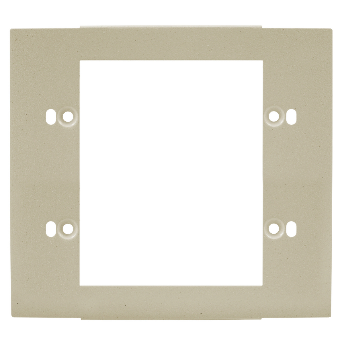 Product image for Plate cover 2-gang 1-opening steel for 2-gang commercial plate cover ivory