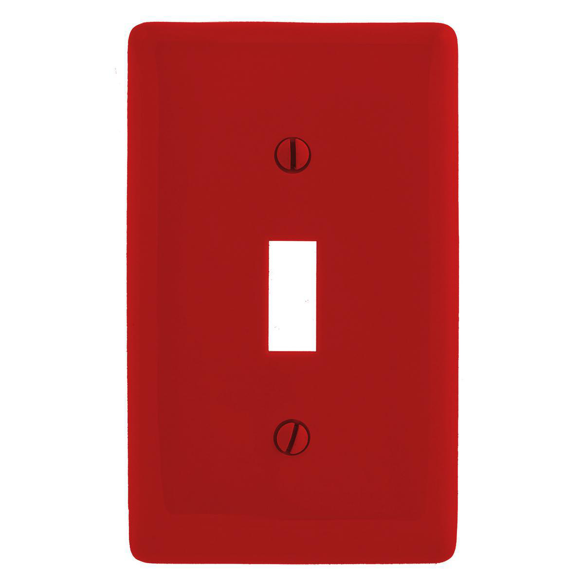 Product image for Wall plate 1gang nylon toggle red