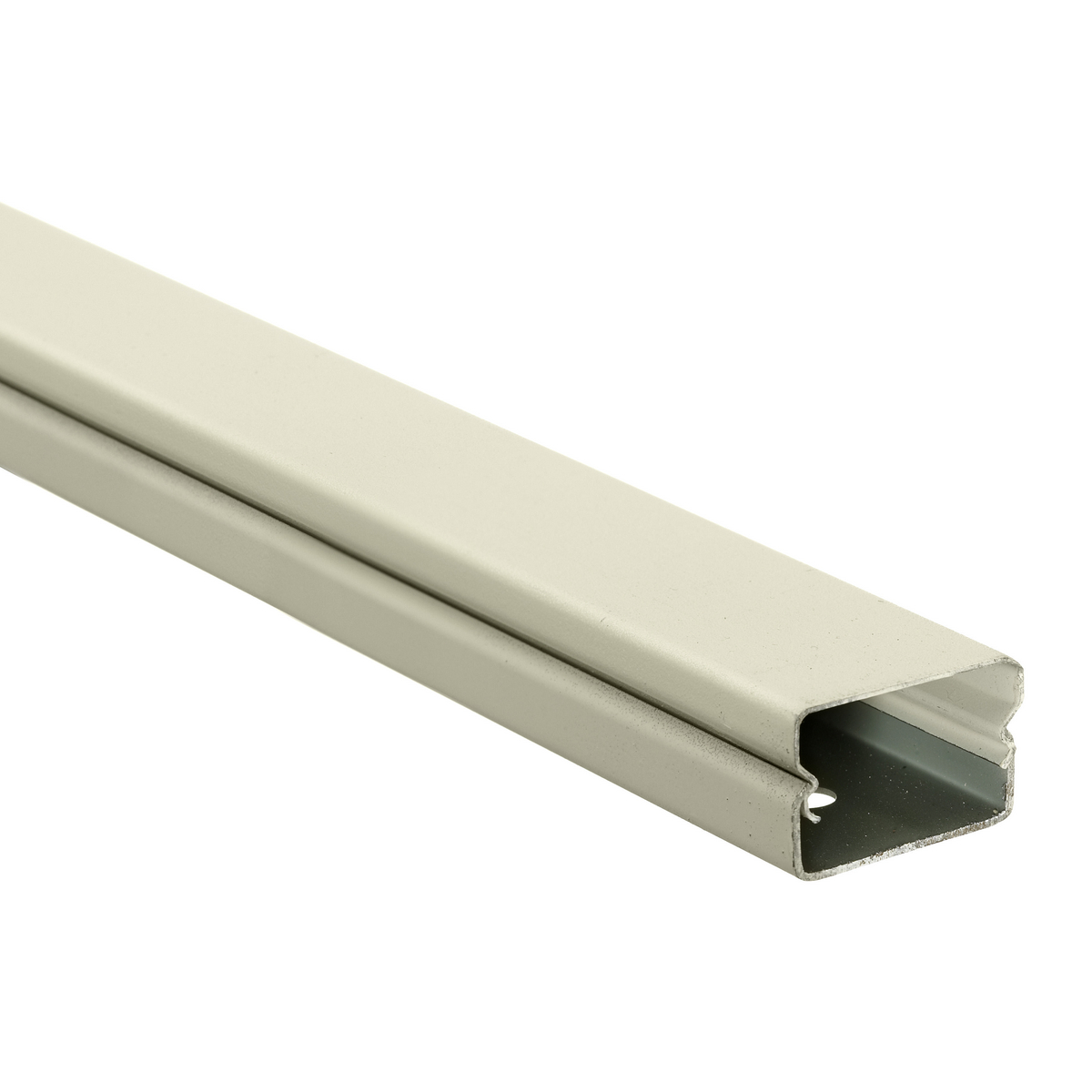 Product image for Base & cover 1-channel steel 2piece ivory 60x1.31x0.83"