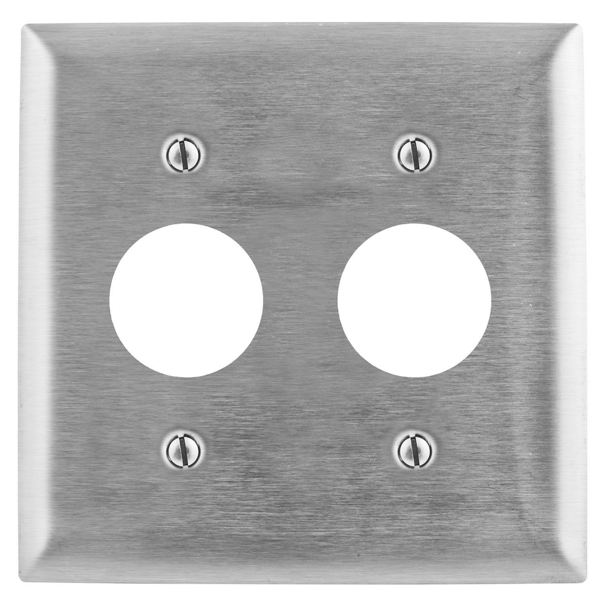 Product image for Wallplate straight blade 2-gang 2-single 302/304SS