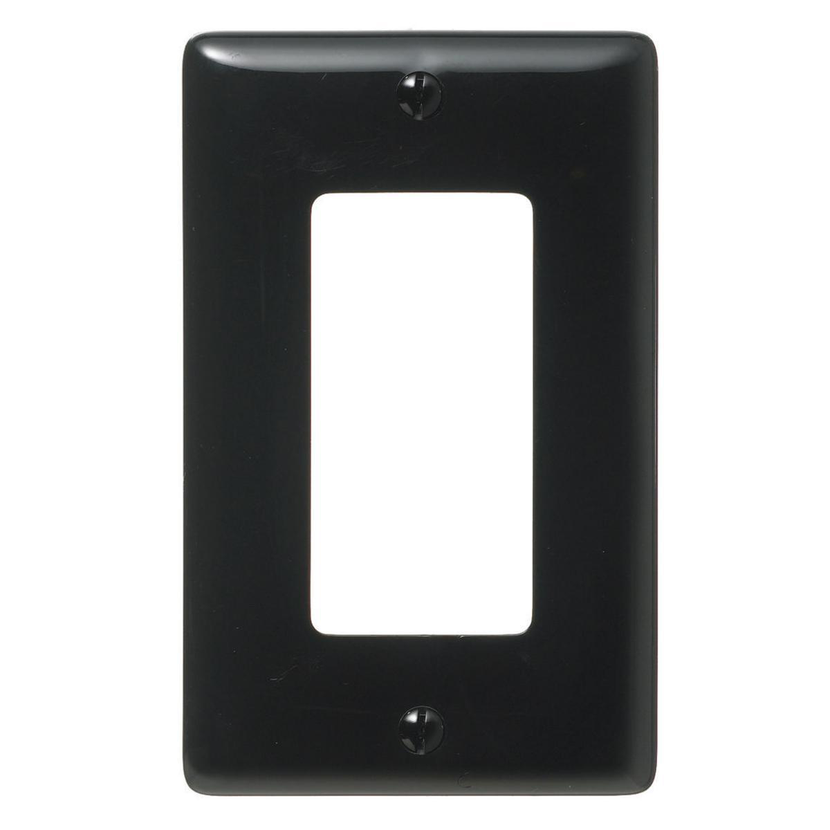 Product image for Cover plate midway decora 1 gang black