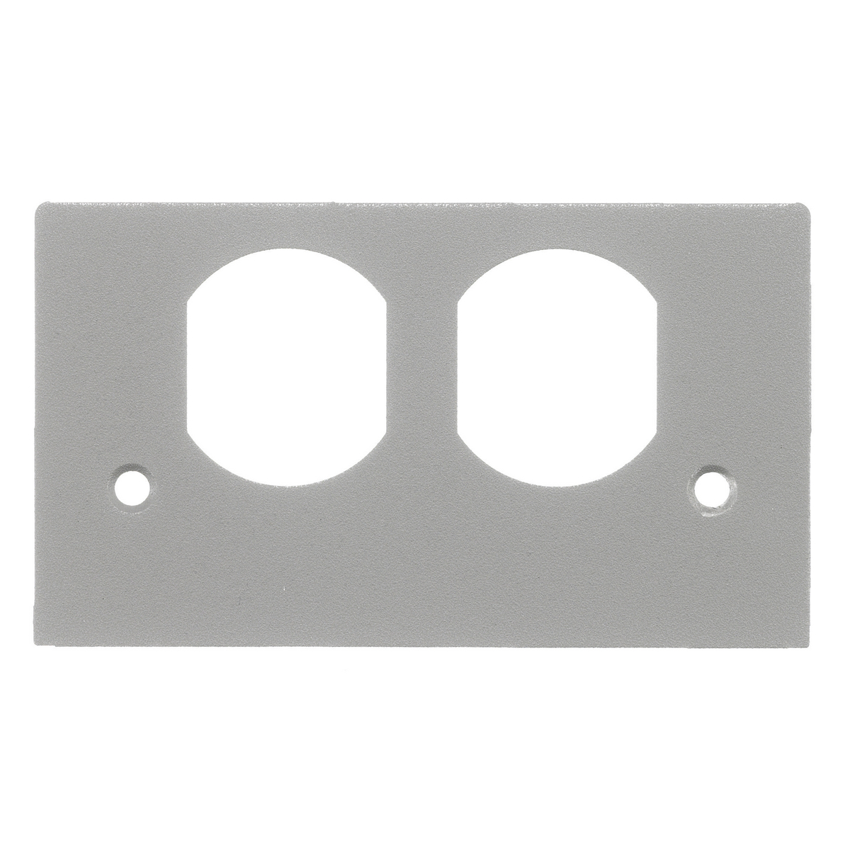 Product image for Plate pedestal duplx aluminium gry 63.75x111.5mm