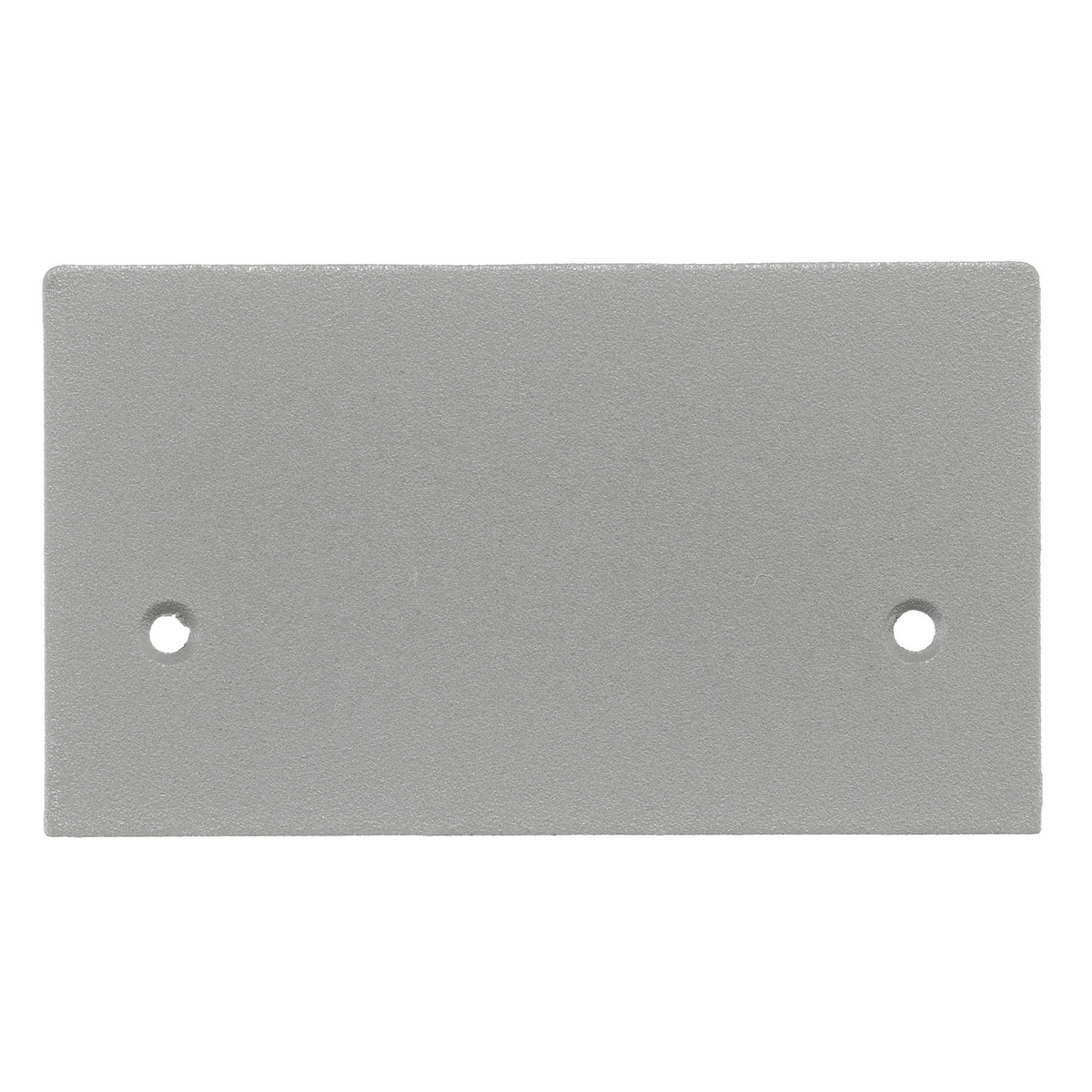 Product image for Plate pedestal blank aluminium gry 63.75x111.5mm
