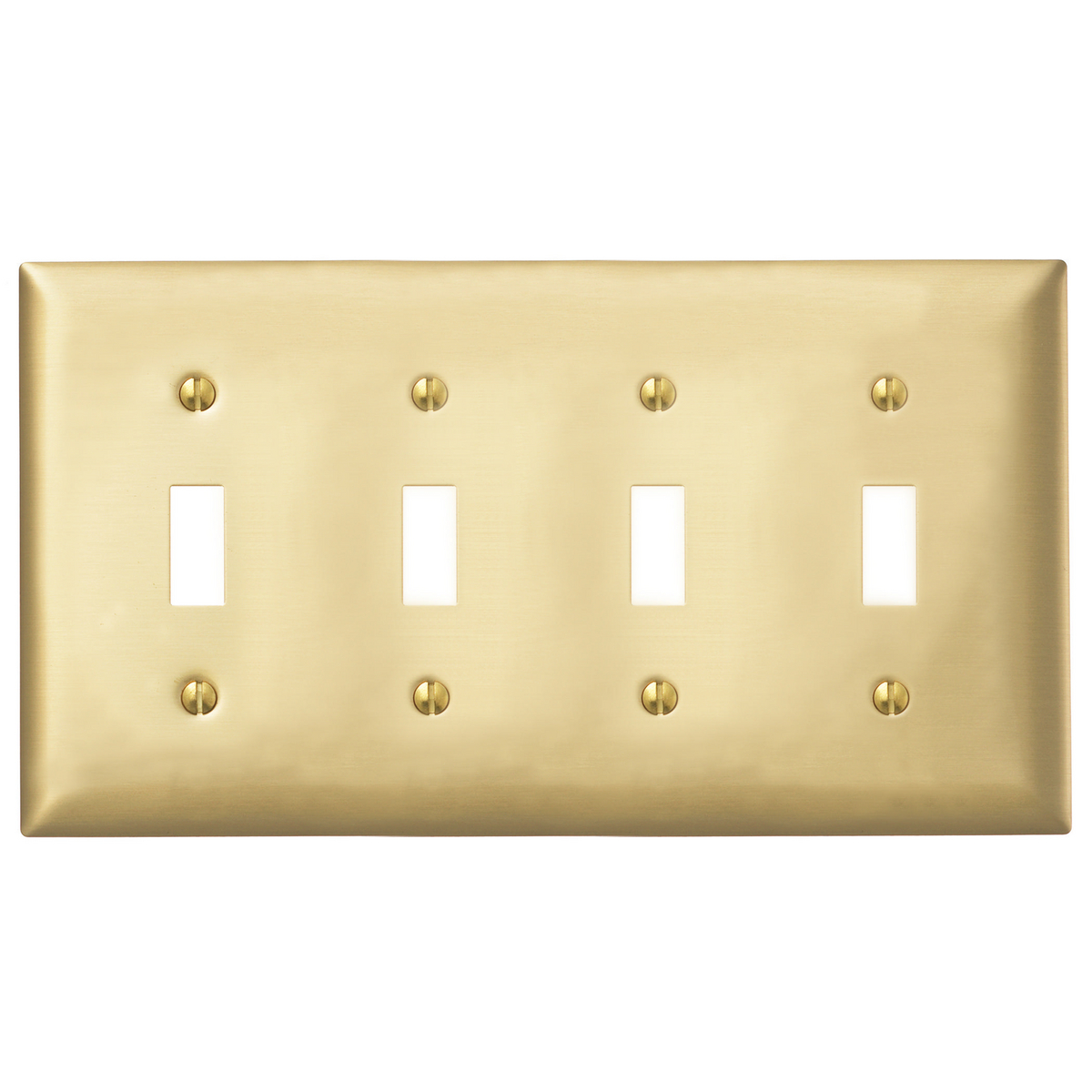 Product image for WALLPLATE 4-G, 4) TOG, BRS PLT