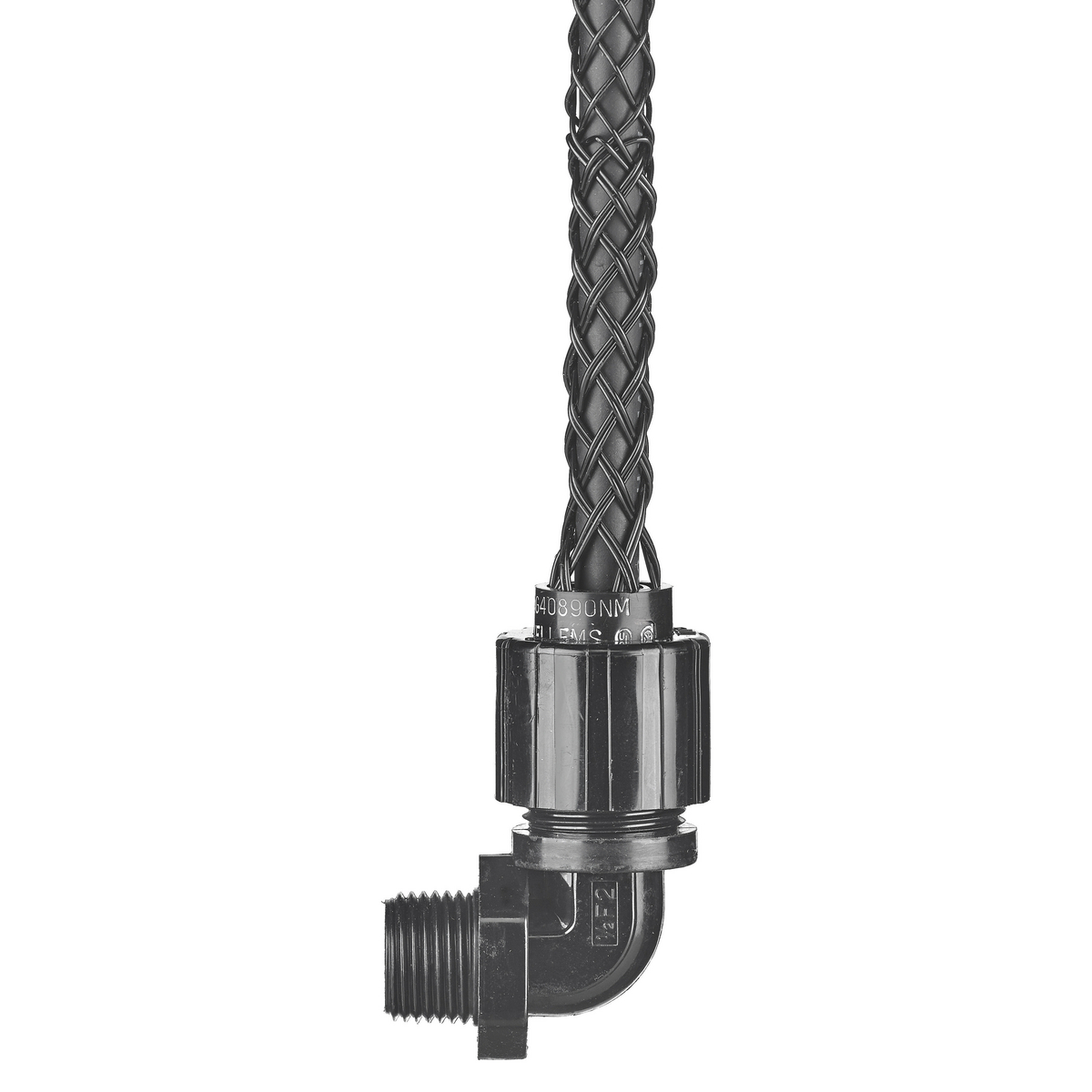 Product image for Grip cord 90.. male nylon 3/4" NPT 0.5-0.625"