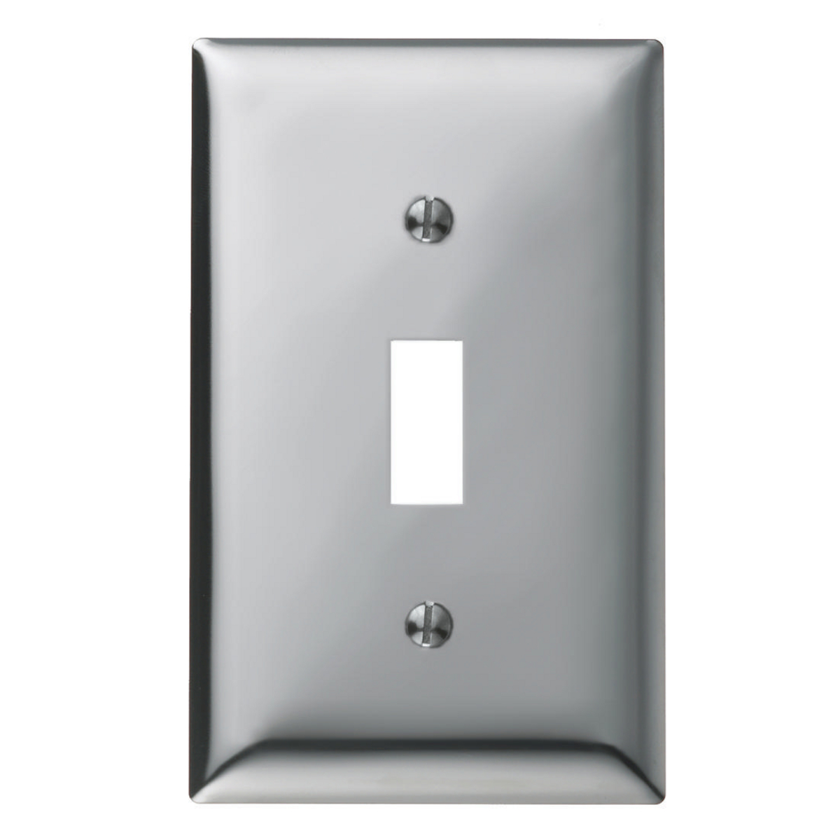 Product image for Wallplate 1-gang 1-toggle chrome
