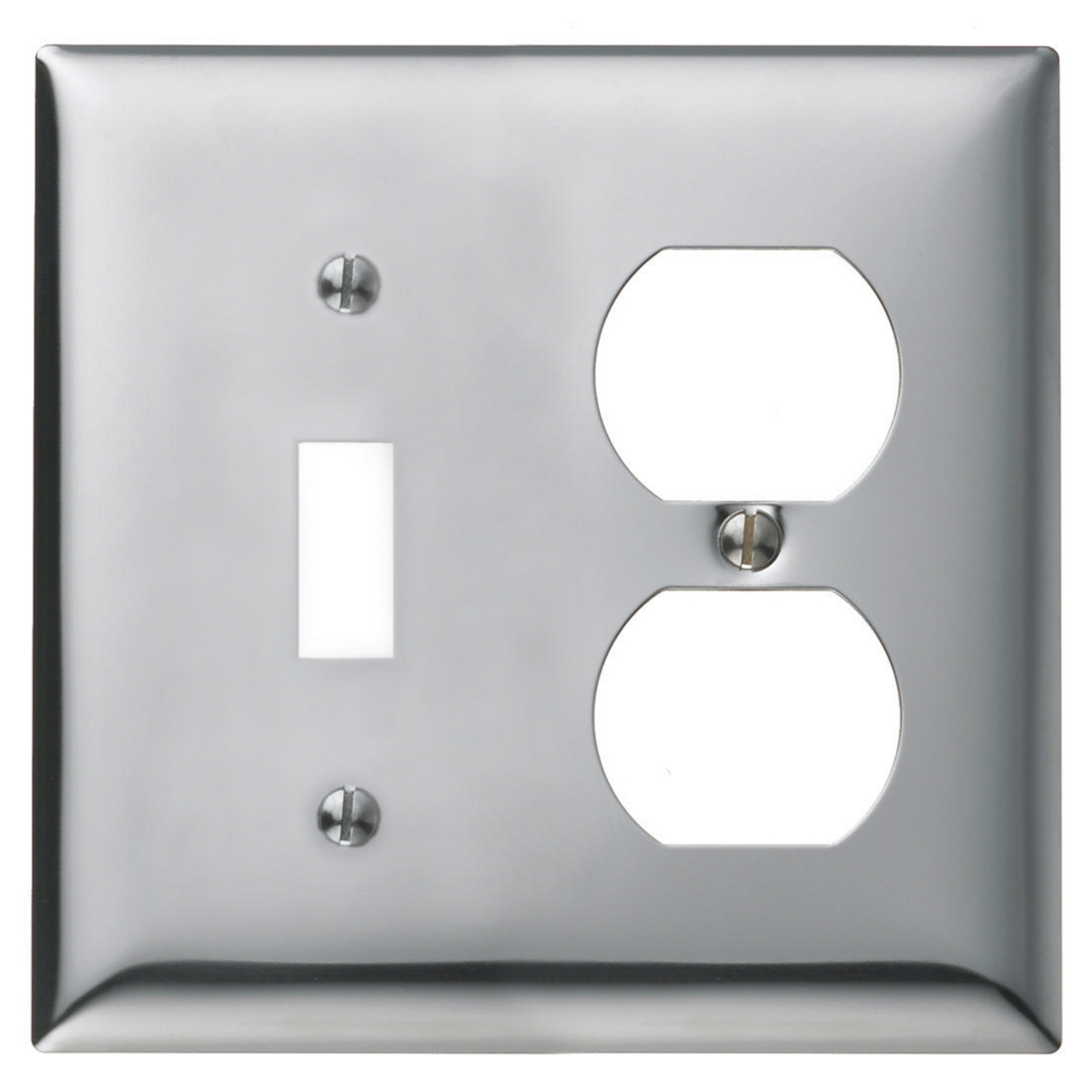 Product image for WALLPLATE, 2-G, TOG/DUP, CHR PLT