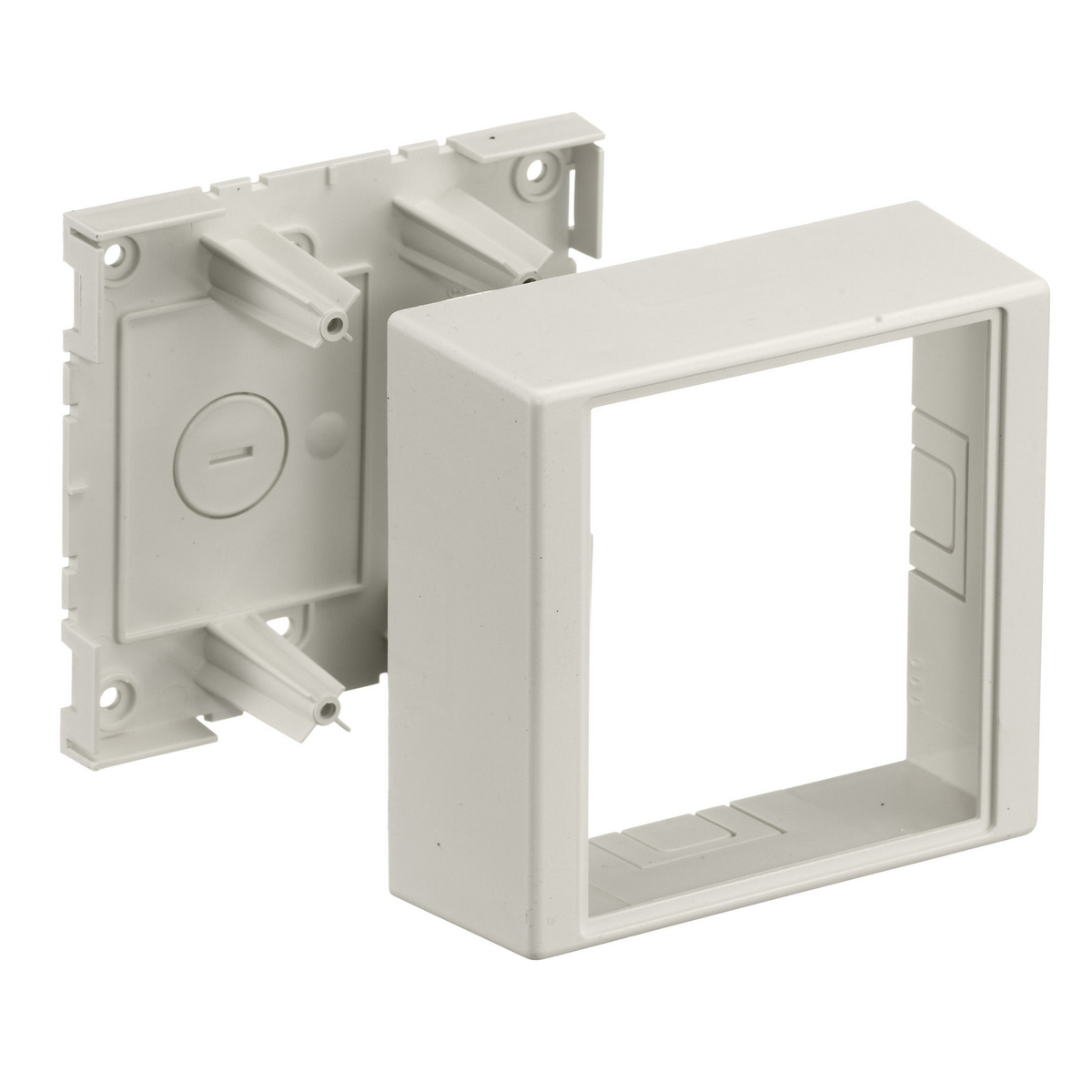 Product image for HUB PT12TGB RACEW BOX SURFACE 2GANG OFFICE WHITE