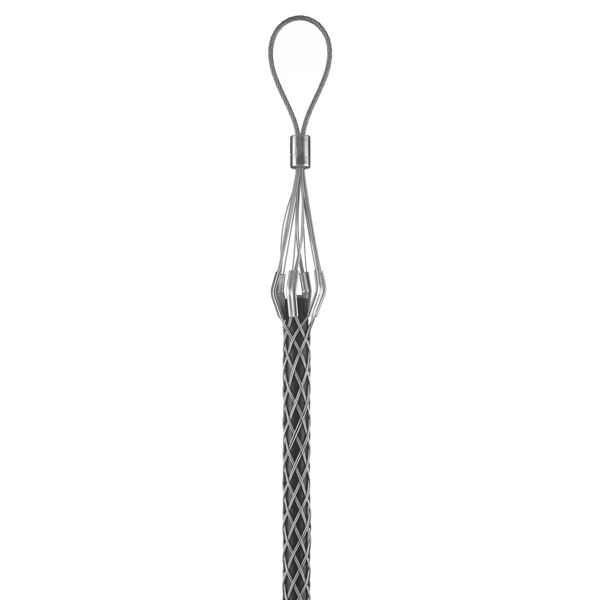 Product image for Grip pulling flexible eye single/double-weave steel galvanized 0.32-0.42"