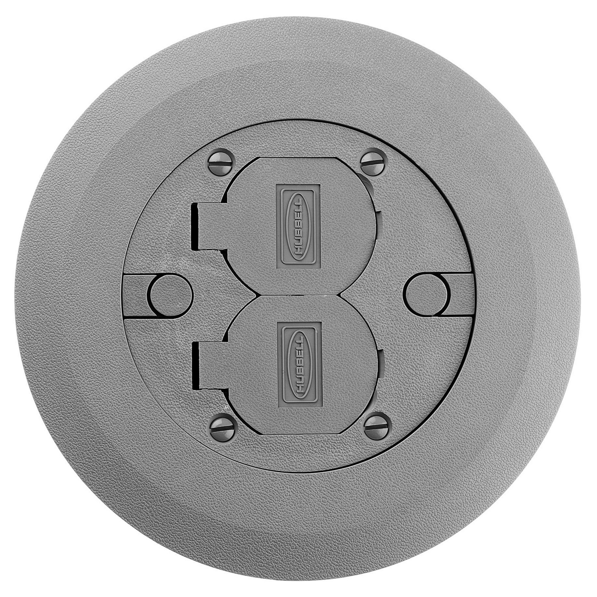Product image for Cover round plastic for floor box grey