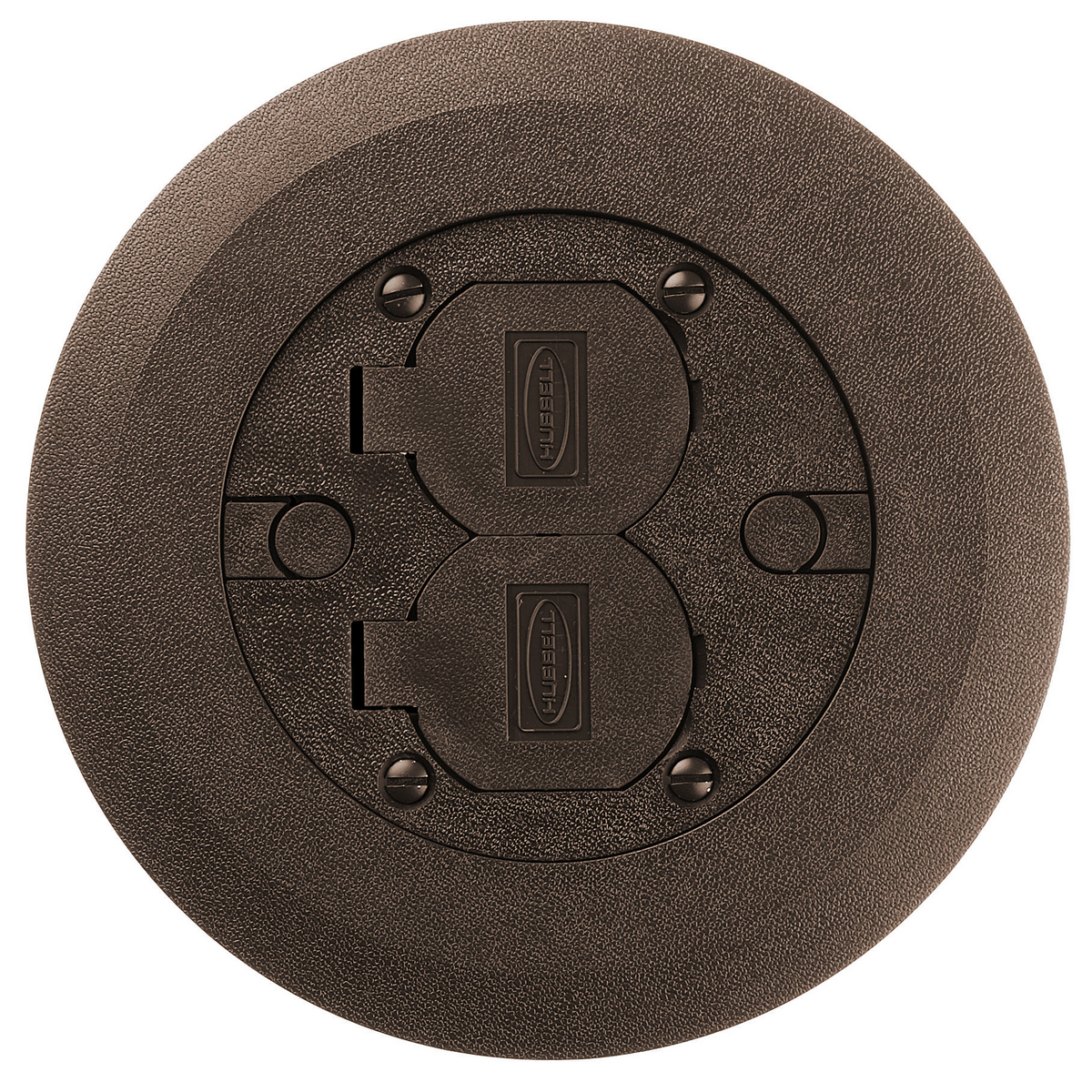 Product image for Cover round plastic for floor box brown