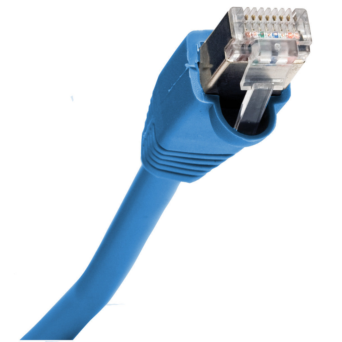 Product image for P-CORD, CAT5E,PS5E,SHIELDED,BL,5'