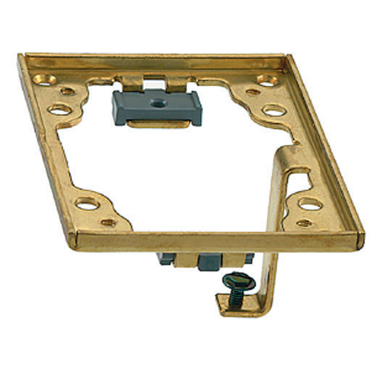 Product image for Frame cover brass for rectangular grounding floor box