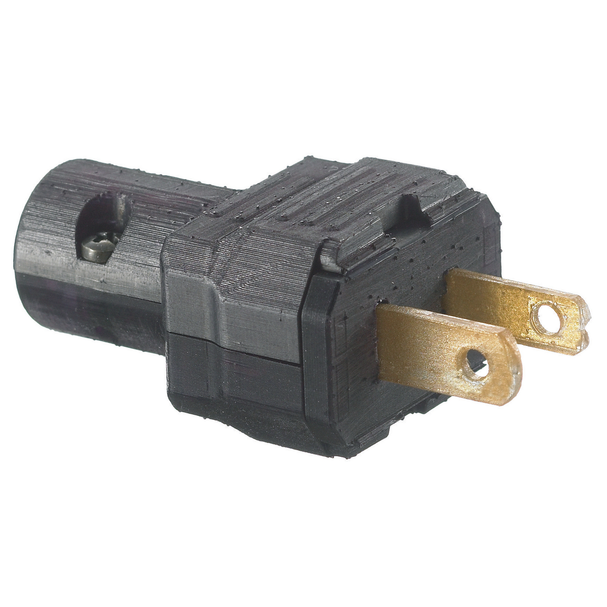 Product image for Straight Blade Devices, Residential Grade, Male Plug, 15A 125V, 2-Pole 2-Wire Non-Grounding, 1-15P, Polarized