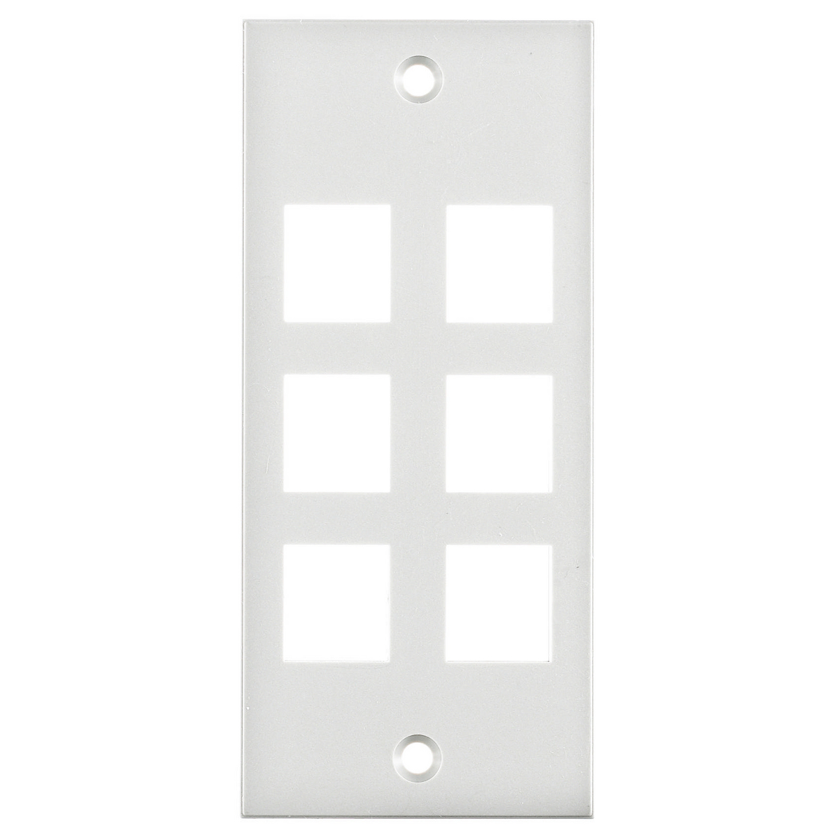 Product image for Faceplate modular multi-connect plastic white