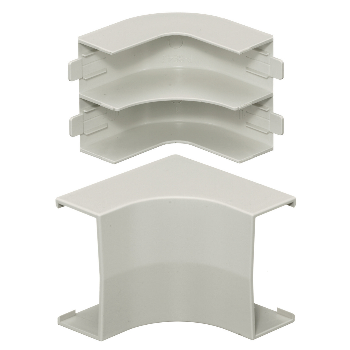 Product image for Elbow int base/cover off white 2.83x2.32x2.83in