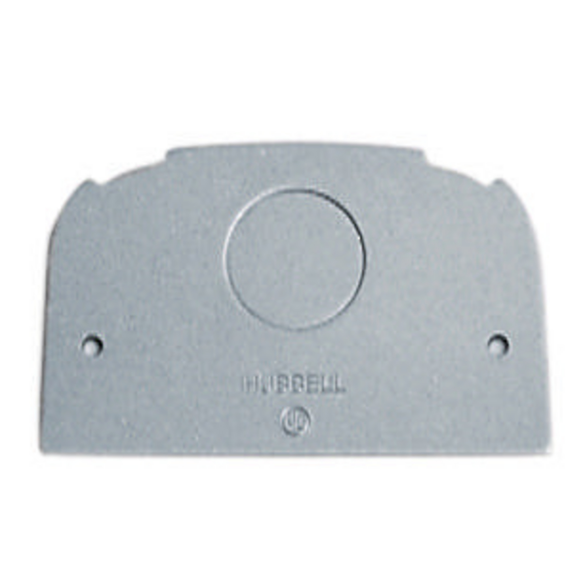 Product image for Plate single receptacle aluminium for pedestal 3/4"