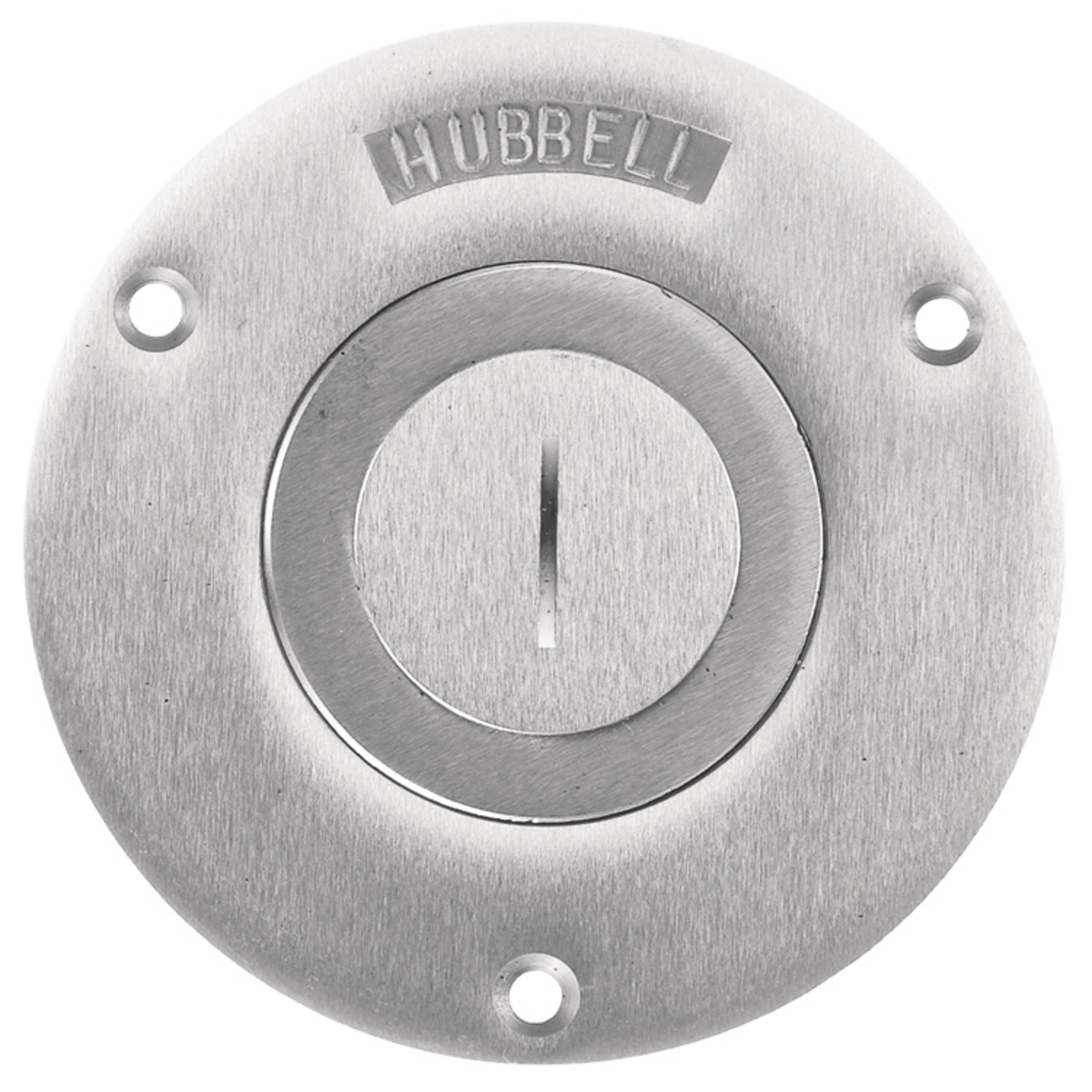 Product image for Cover flush round aluminium 2-1/8x1"