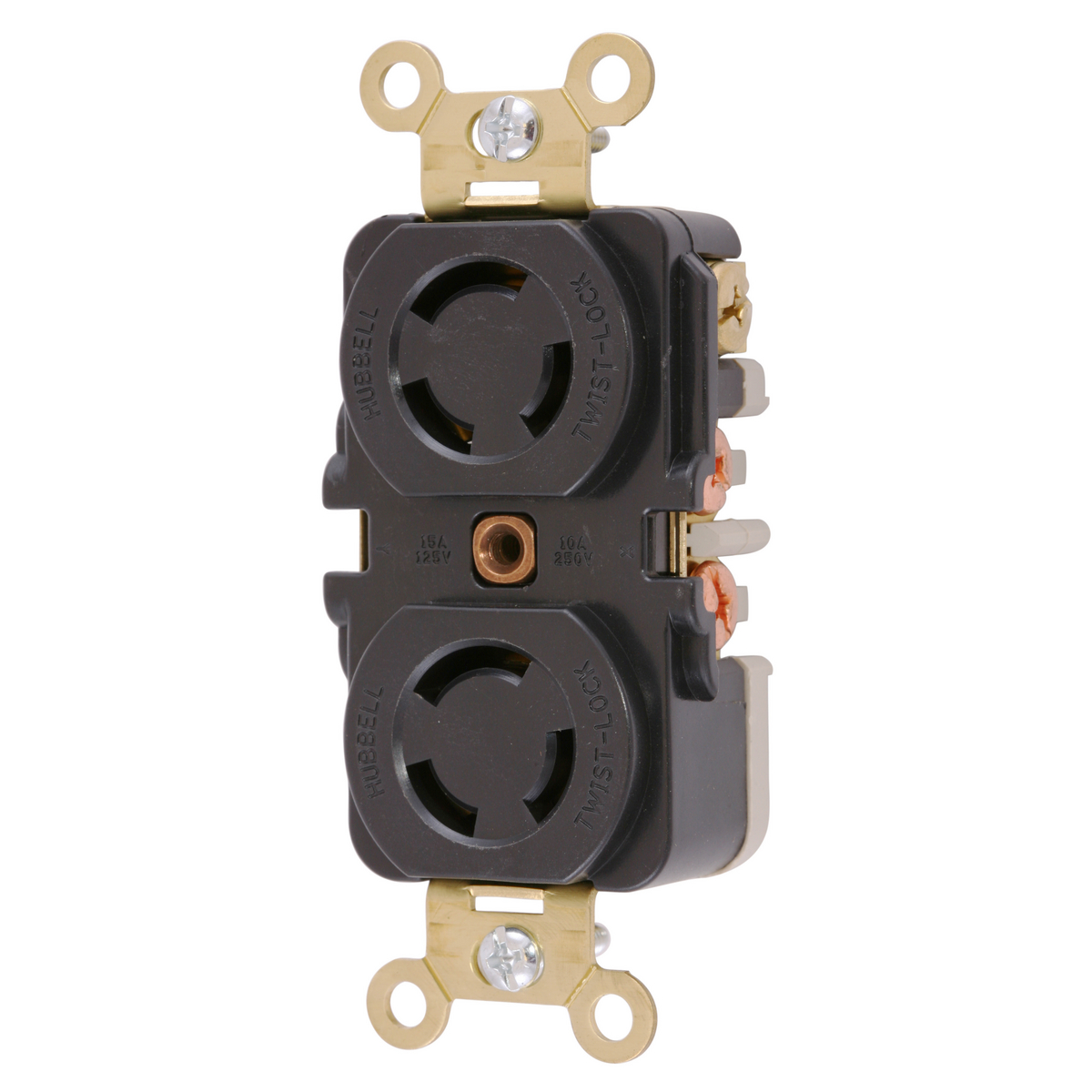 Product image for Receptacle duplex rtp 3P3W 15A non-nema black