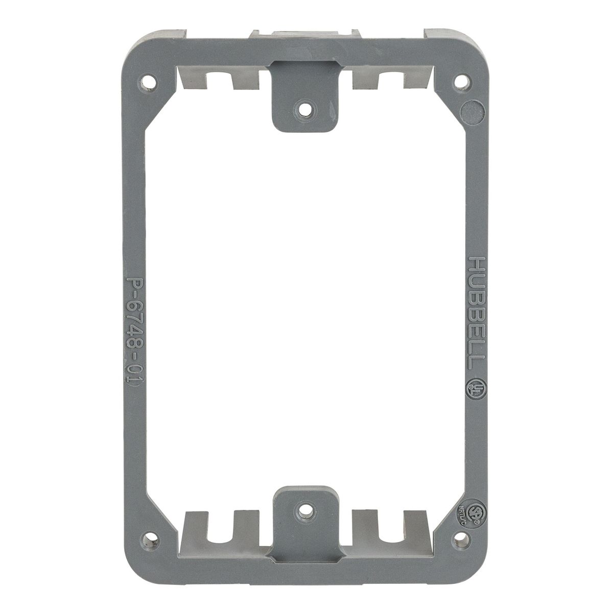 Product image for Collar mounting ABS plastic grey for floor box