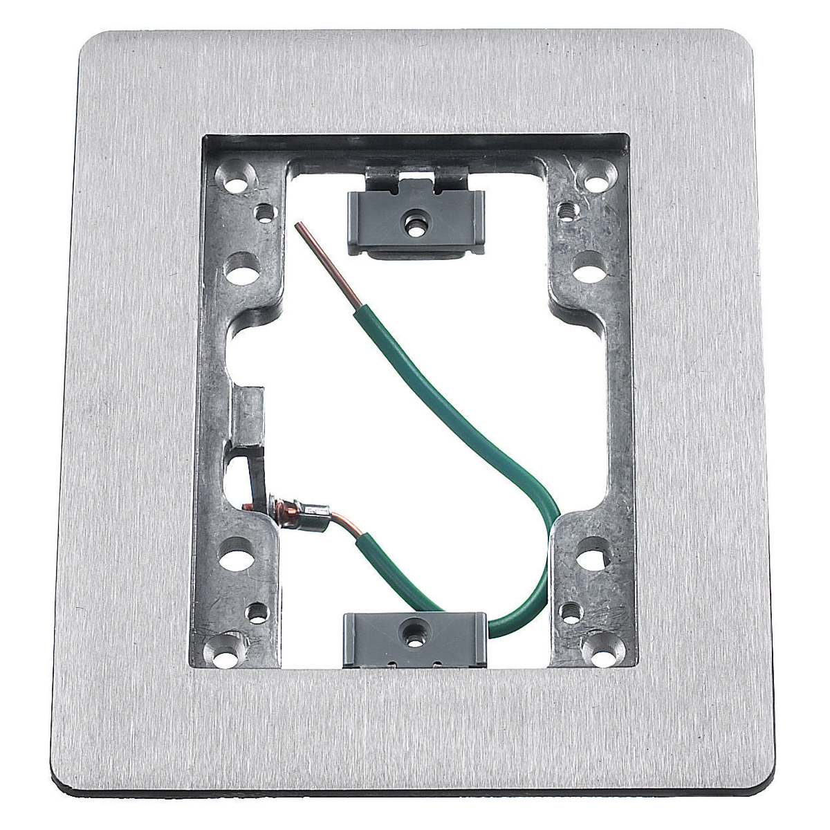 Product image for HUB SA3083W FLANGE 1GANG RECTANGULAR ALUMINUM