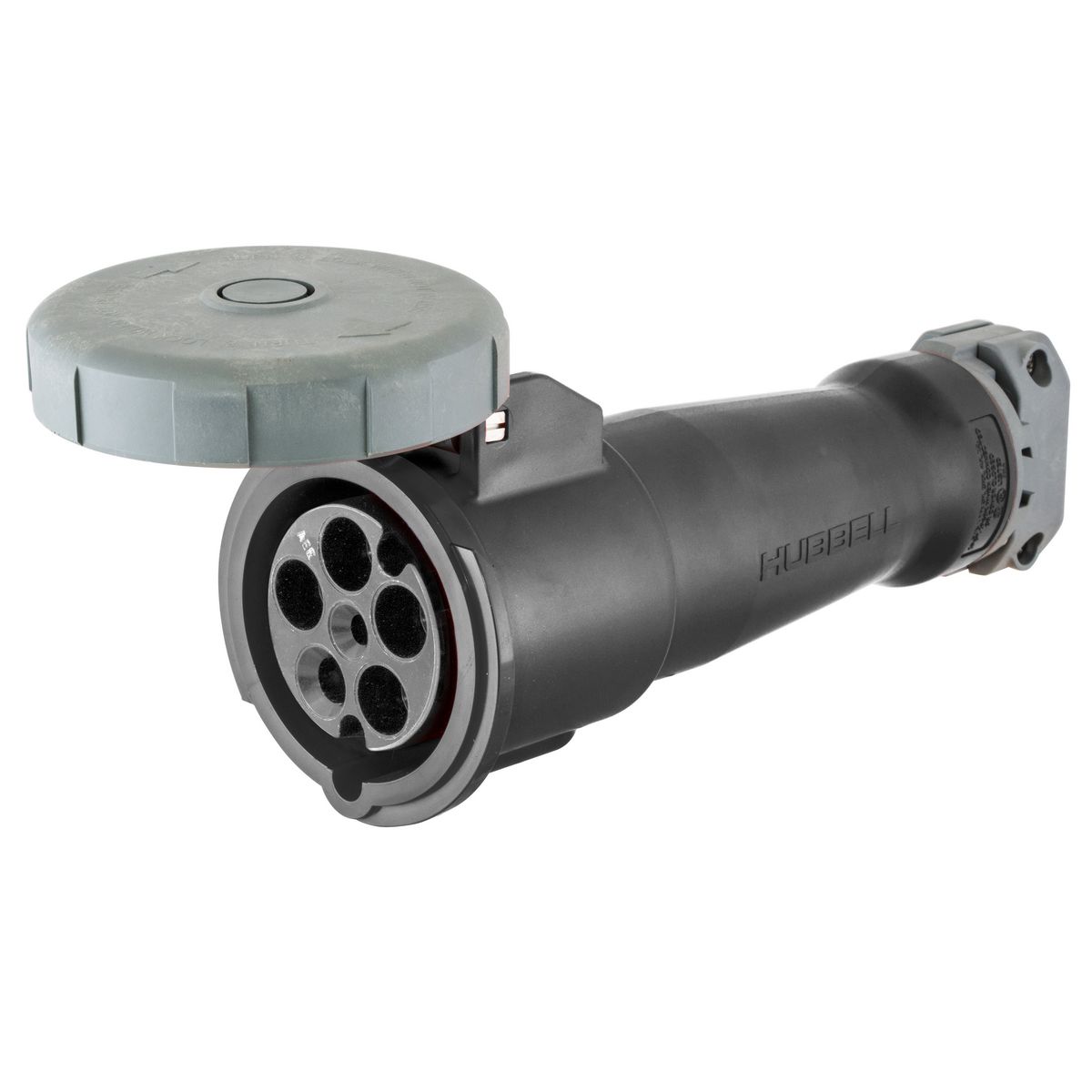 Product image for Connector pin and sleeve nyl 4P5W 600V 20A black