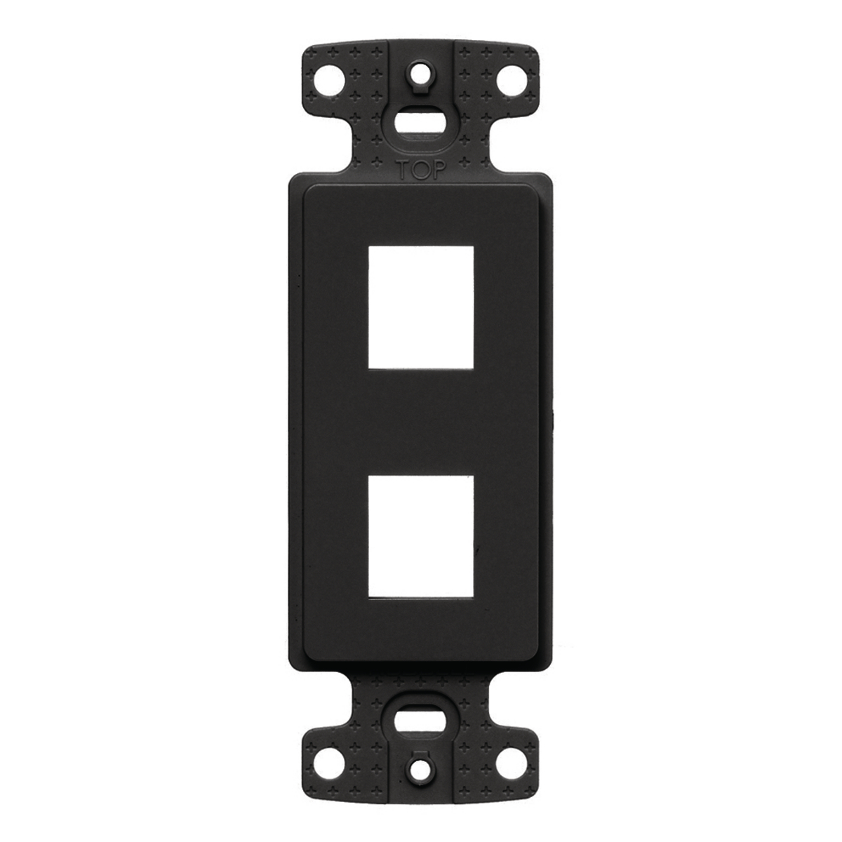 Product image for HUB NS612BK COVER DECORA PLATE KEYSTONE FRAME 2PORT BK
