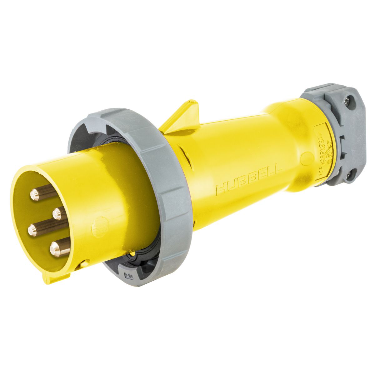Product image for Plug watertight 3-pole 4-wire 100A 250V