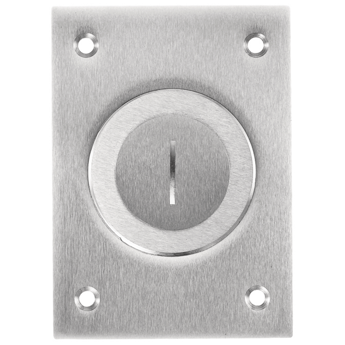 Product image for Cover flush rectangular aluminium 2-1/8x1"
