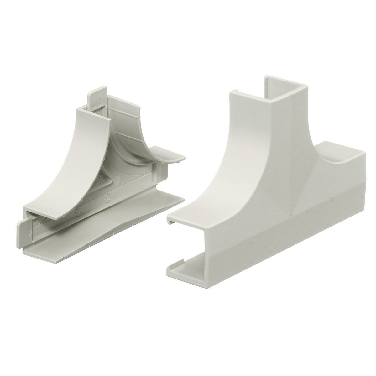 Product image for Tee base/cover for raceway wht 4.75x3.15x1.11in