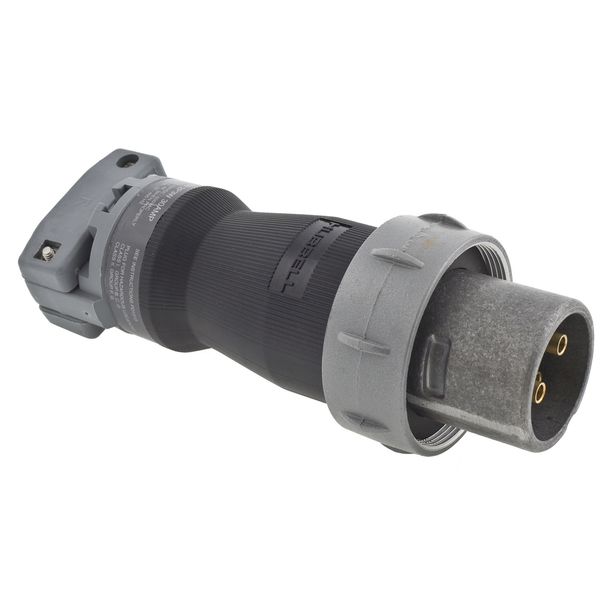 Product image for Plug pin and sleeve aluminium 2P3W 600V 30A