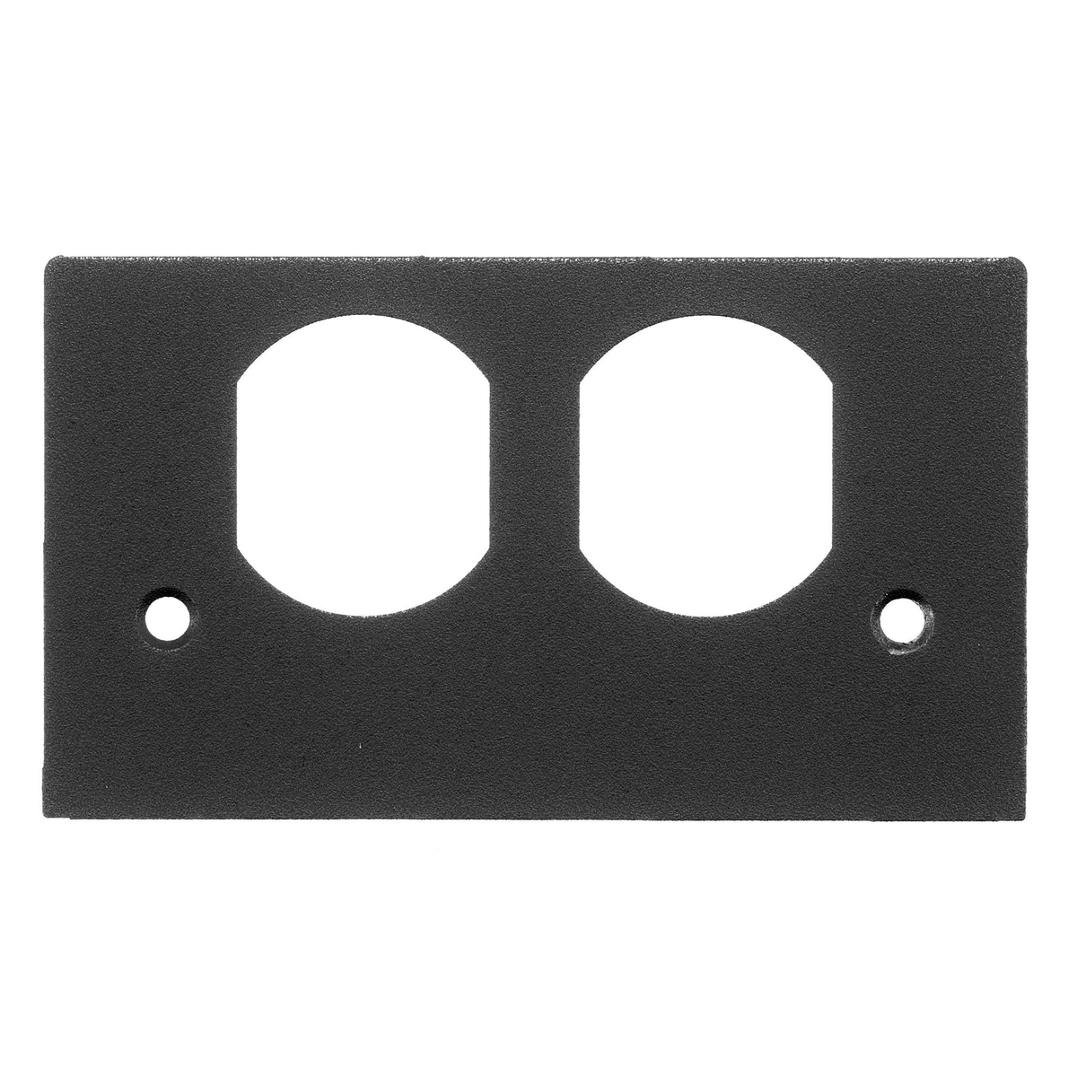 Product image for Faceplate pedestal duplex black
