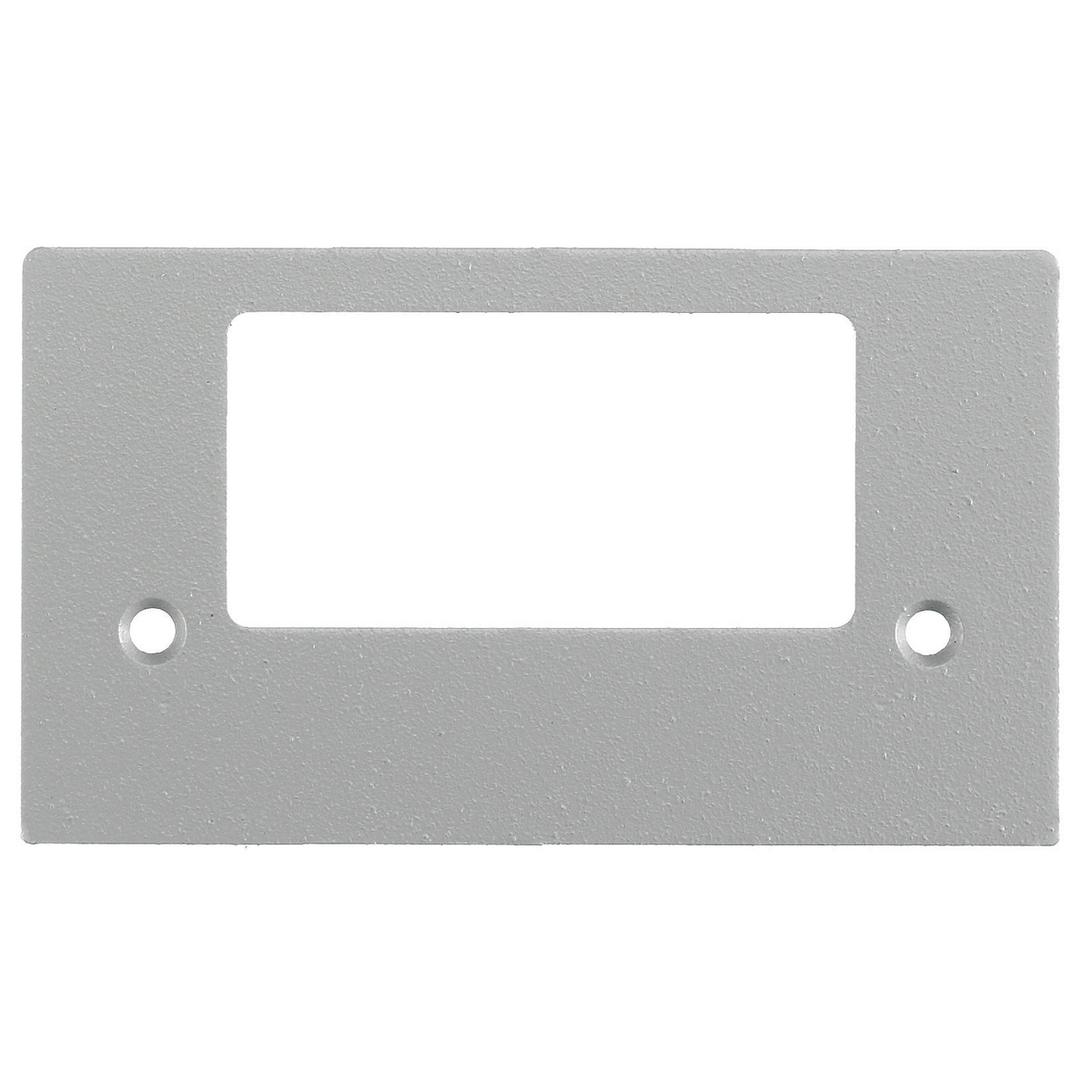 Product image for Plate pedestal aluminium grey 63.75x111.5mm