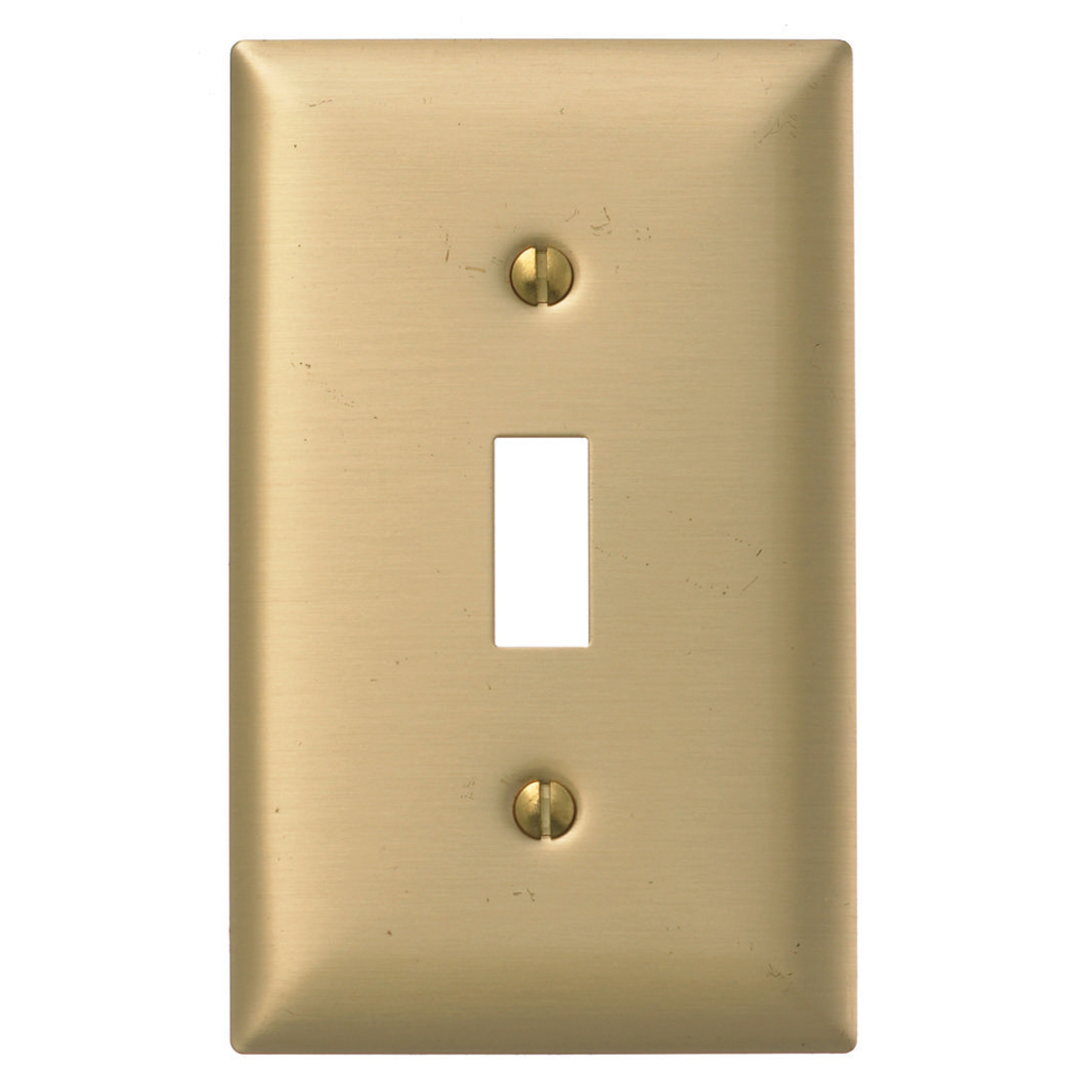 Product image for Wallplate 1-gang 1-toggle brass