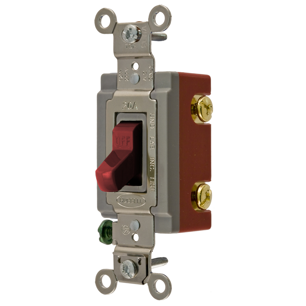 Product image for Switch EHD 1P 20A 120/277V toggle red