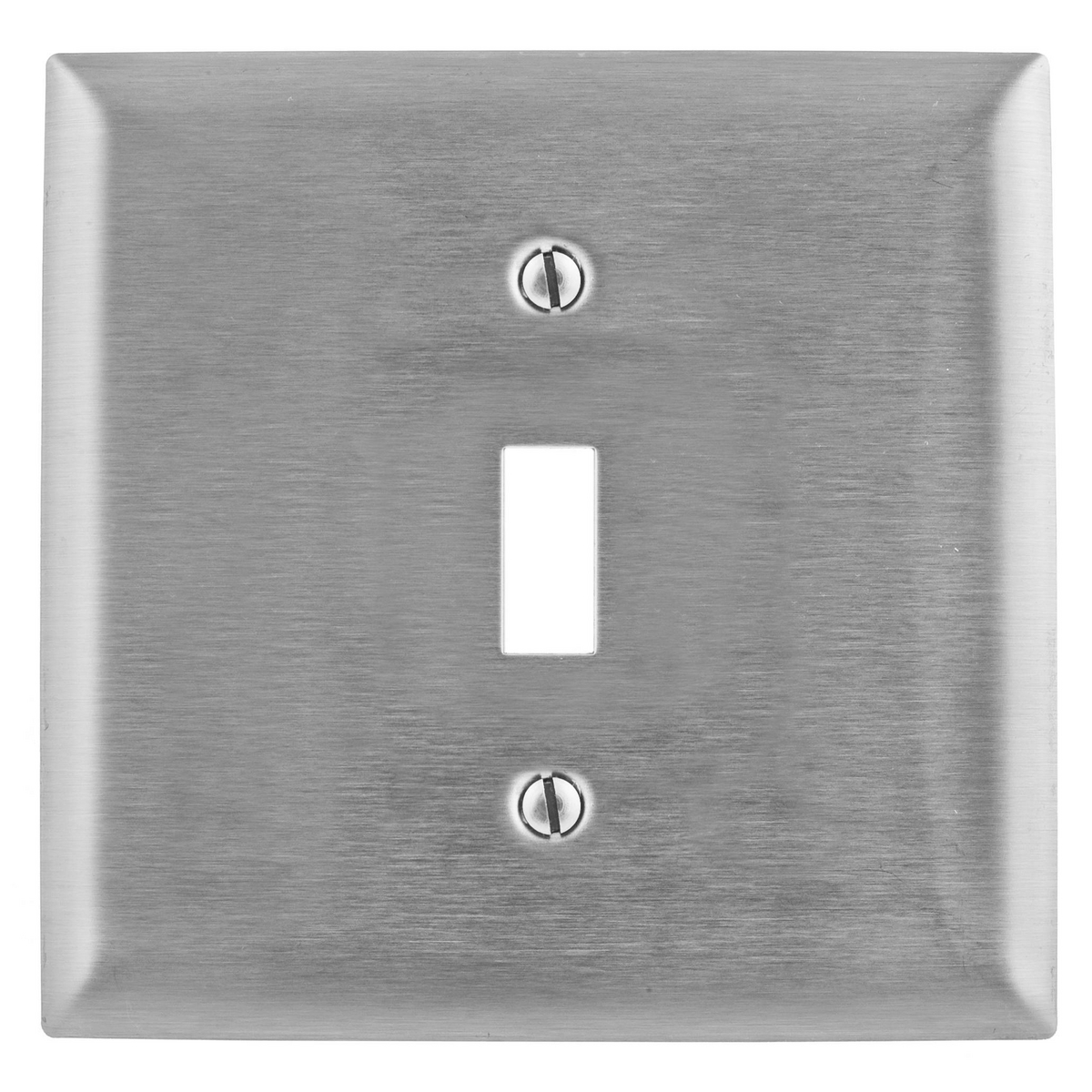 Product image for Wallplate 2-gang 1-toggle 304SS