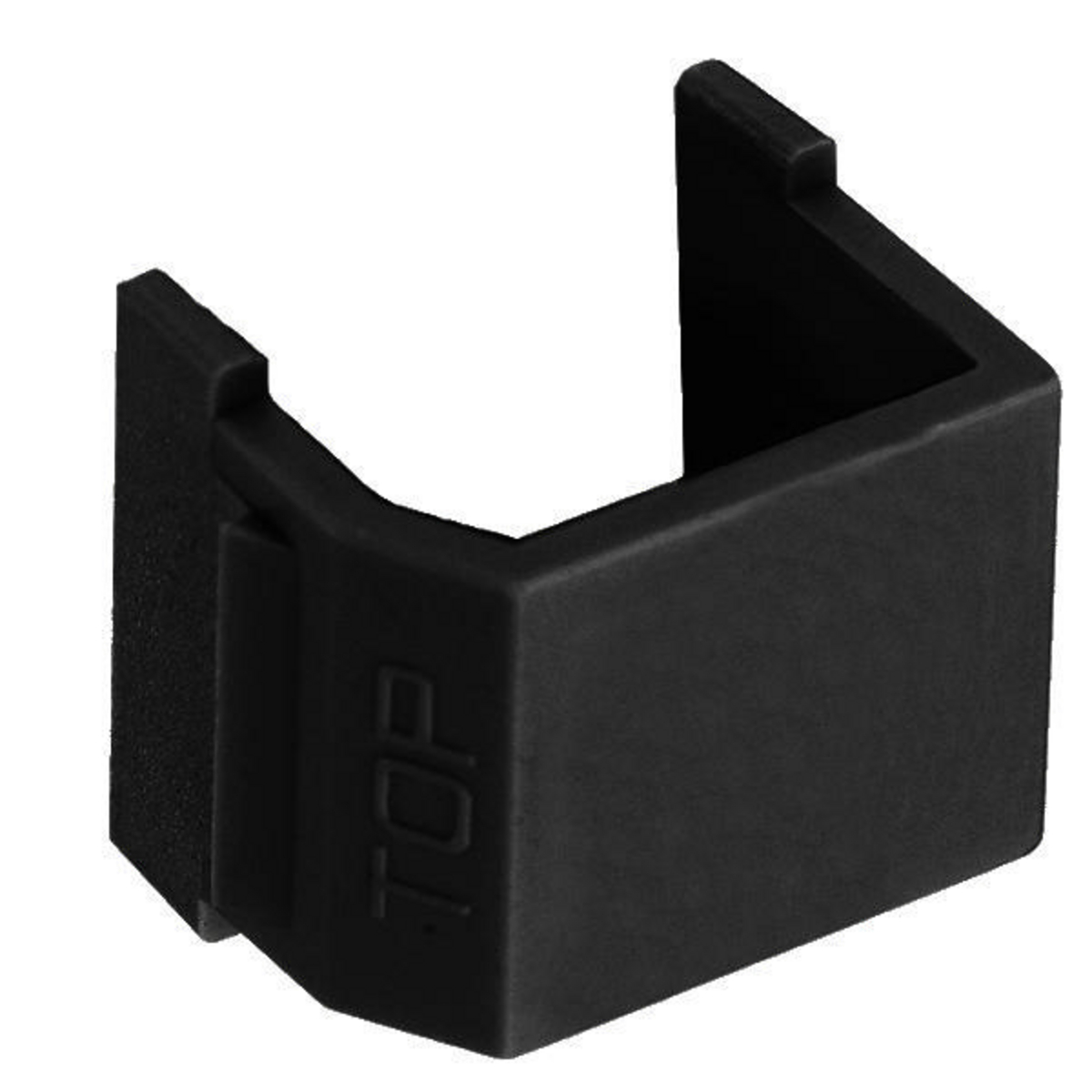 Product image for Connector blank 10/pack smooth black