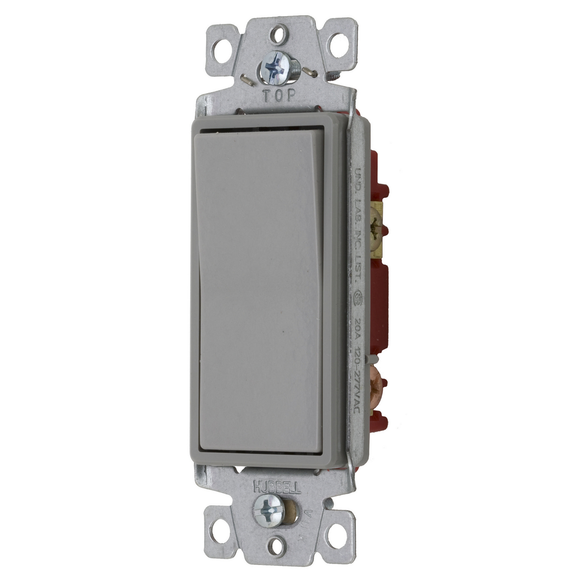 Product image for Switch 1-pole specification-grade 15A 347V grey