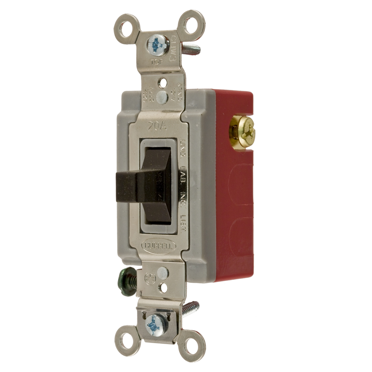 Product image for Switch toggle specification grade SPDT 20A 120/277V brown