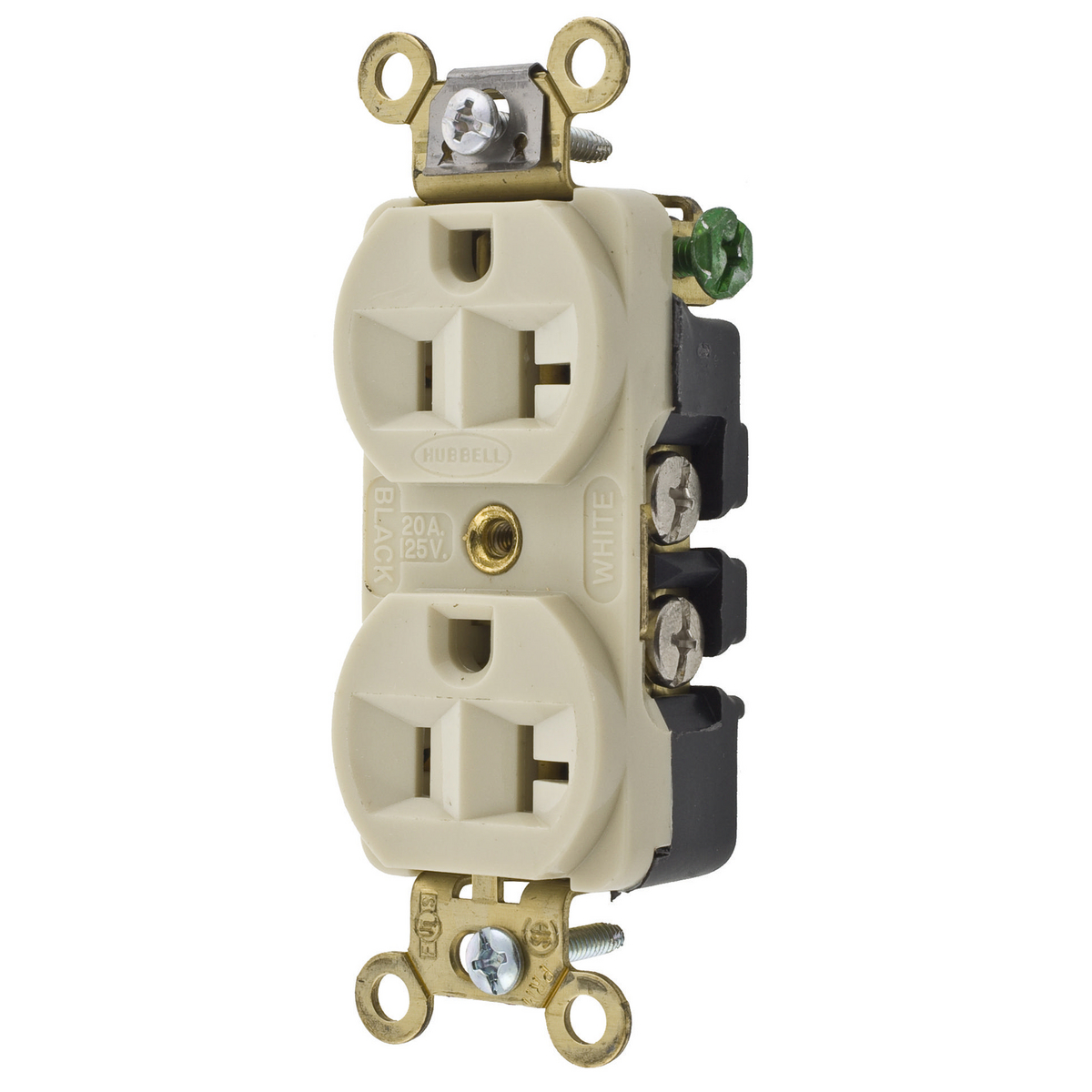 Product image for DUP RCPT, INT GRD, 20A 125V, 5-20R, IV