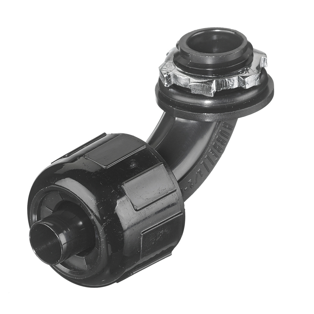 Product image for Connector 90.. male liquidtight nylon 3/8" black