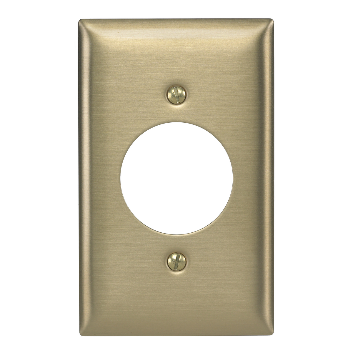 Product image for WALLPLATE 1-G, 1.60" OPENING, BRS