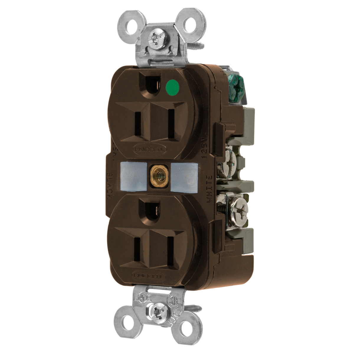 Product image for Receptacle 5-15R EHD duplex 2P 15A 125V HOSP bro