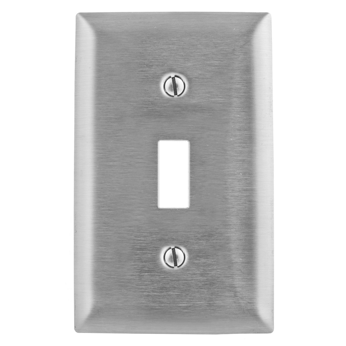 HUB SSJ1 COVER 1GANG SWITCH WALLPLA JUMBO STAINLESS