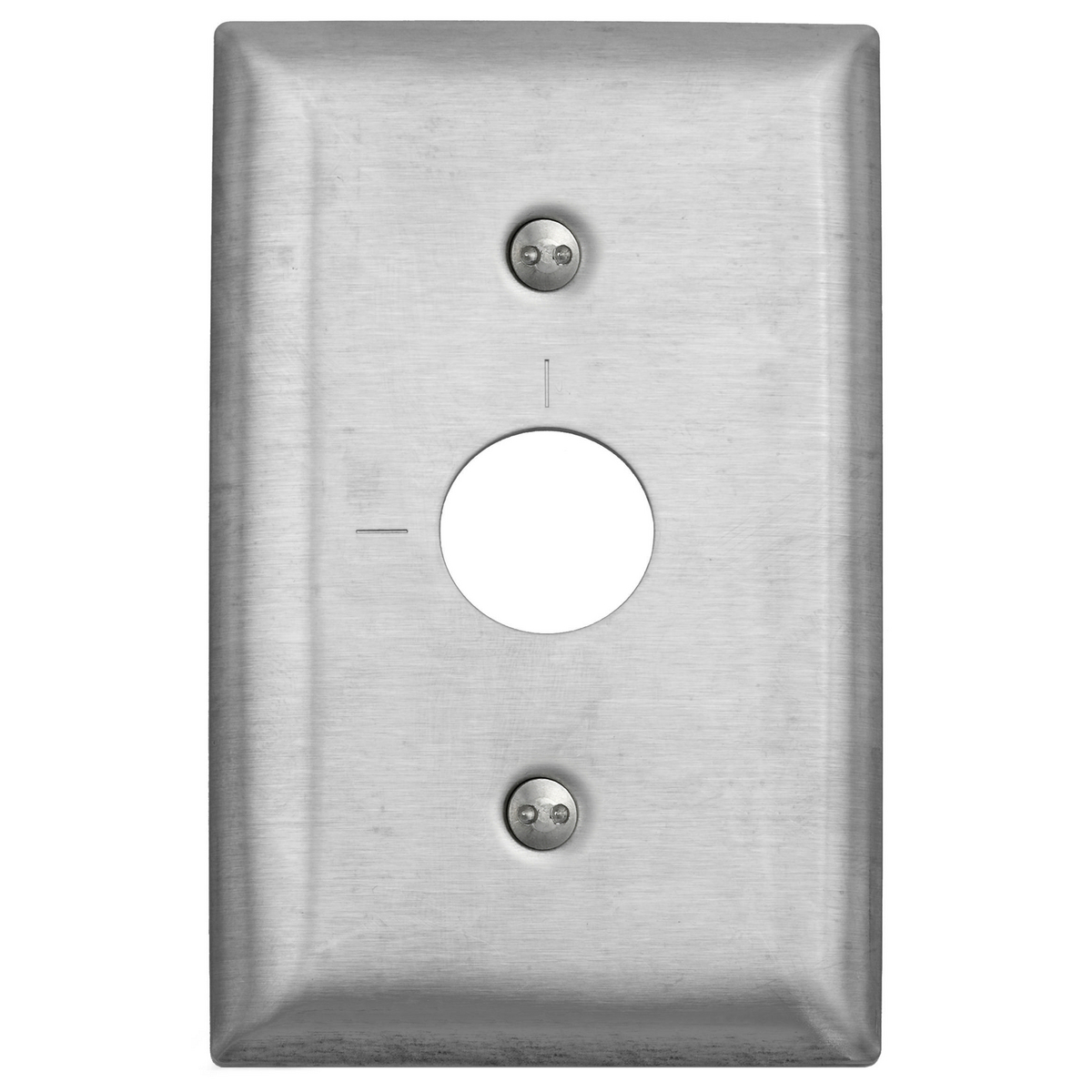 Product image for WALLPLATE, 1-G, RKL, ENG MARK, SS