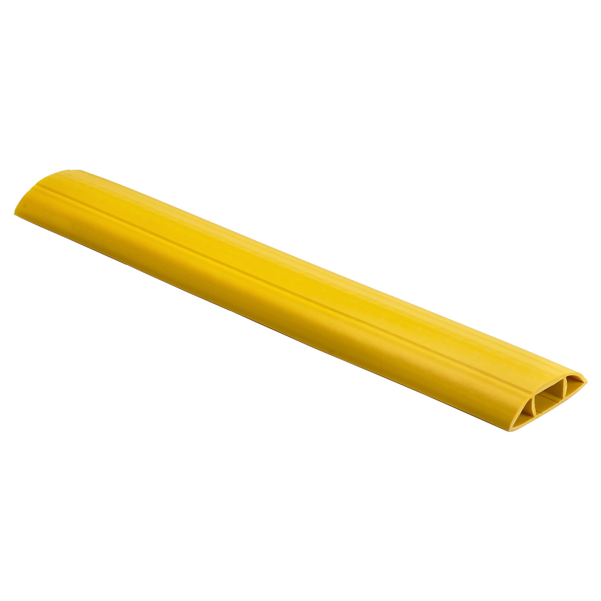 Product image for HUB FT10Y5 HEAVY DUTY FLOORTRAK CABLE COVER YELLOW 5FT LONG