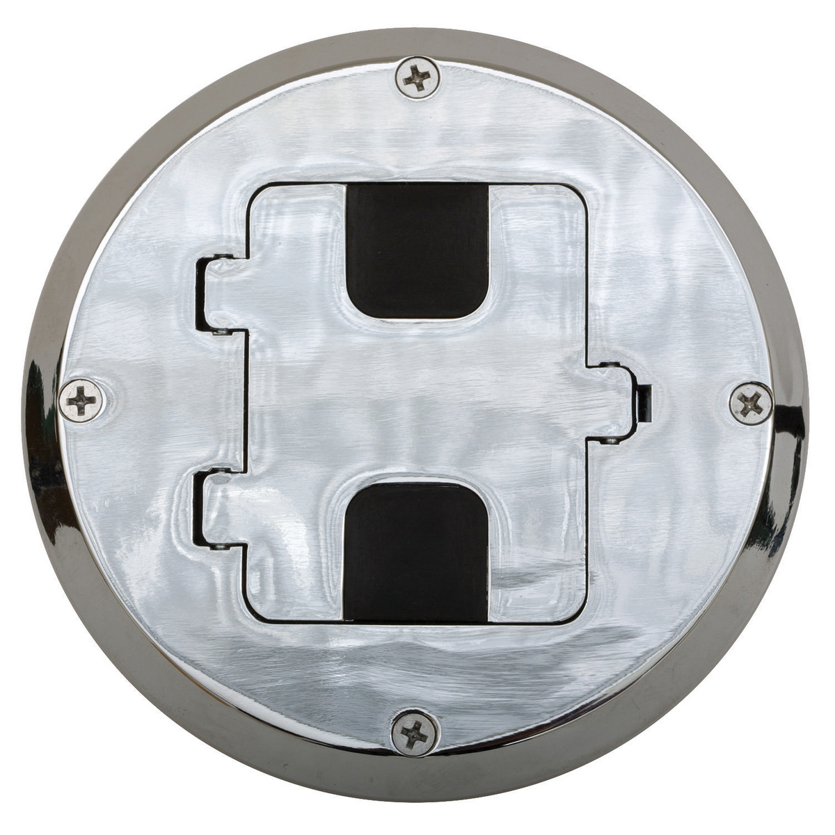 Product image for FLOOR BOX KIT, WOOD FLR TYPE, CHROME