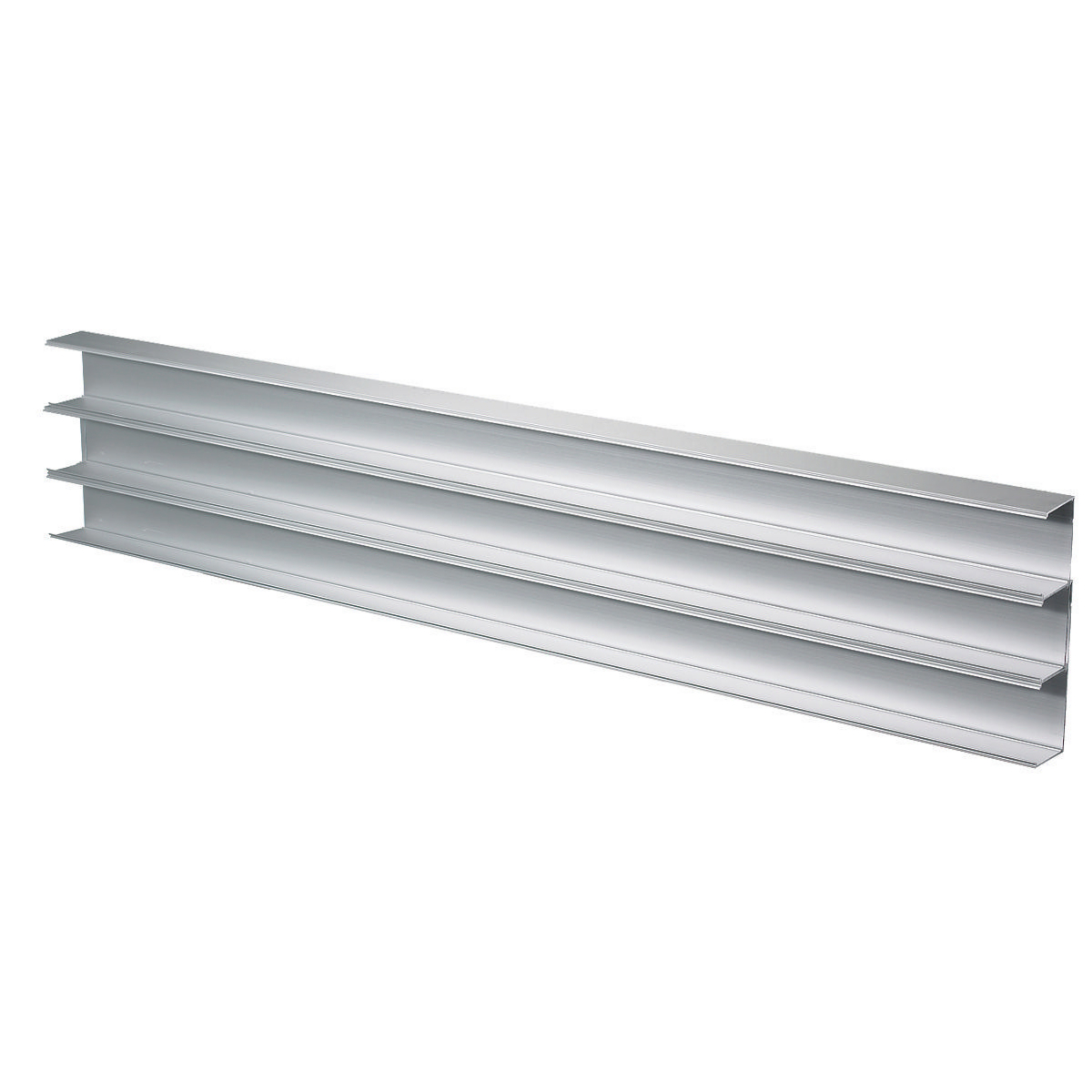 Product image for Base 3-channel aluminium satin finish 7.62x2.16" 40'/carton