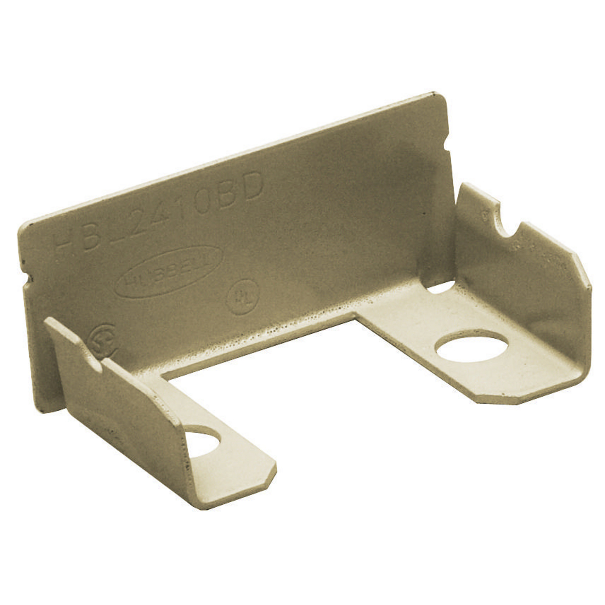 Product image for Fitting end blank divided for HBL2400 raceway ivory
