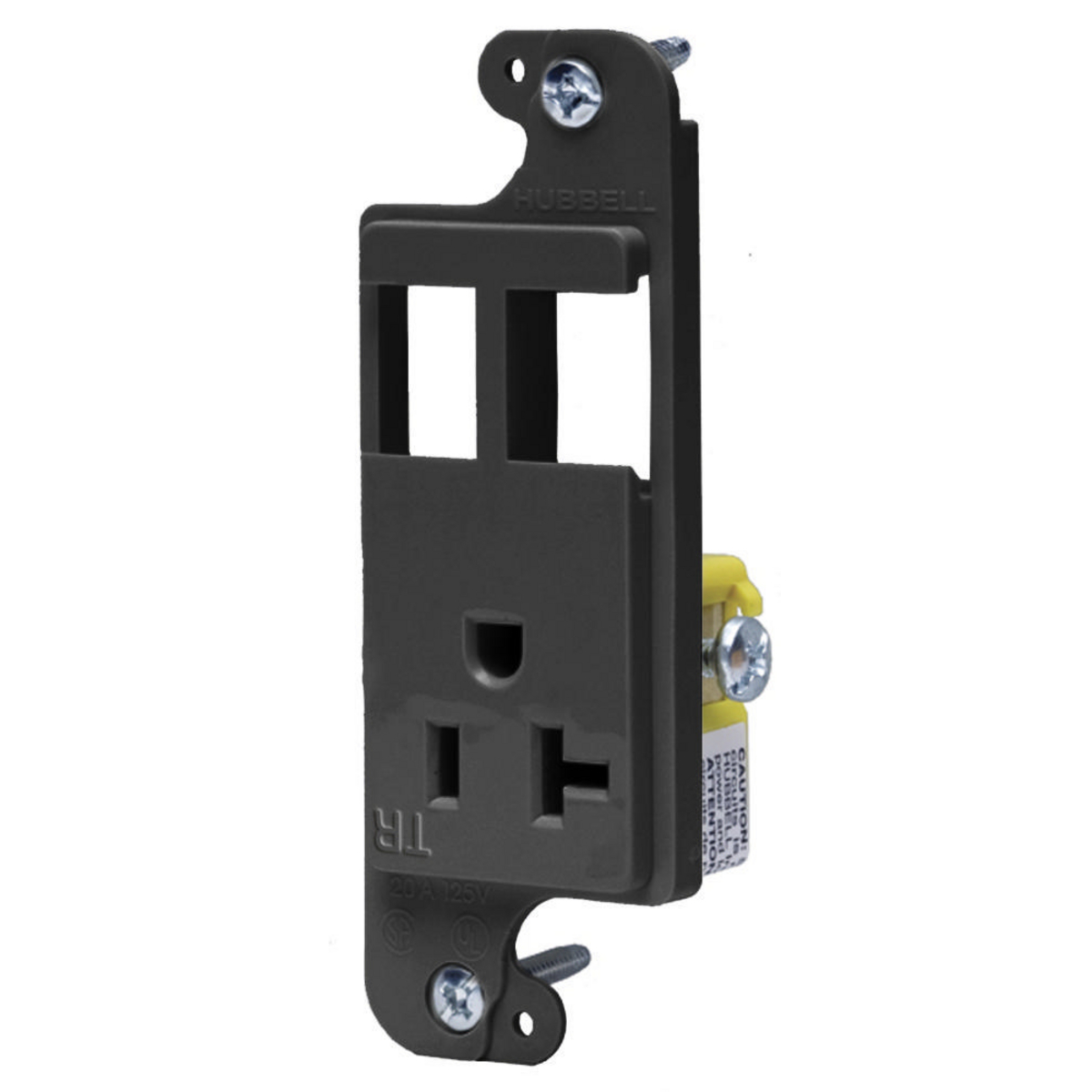 Product image for JLOAD 20A RECEPT TR & 2 PORTS, BLACK